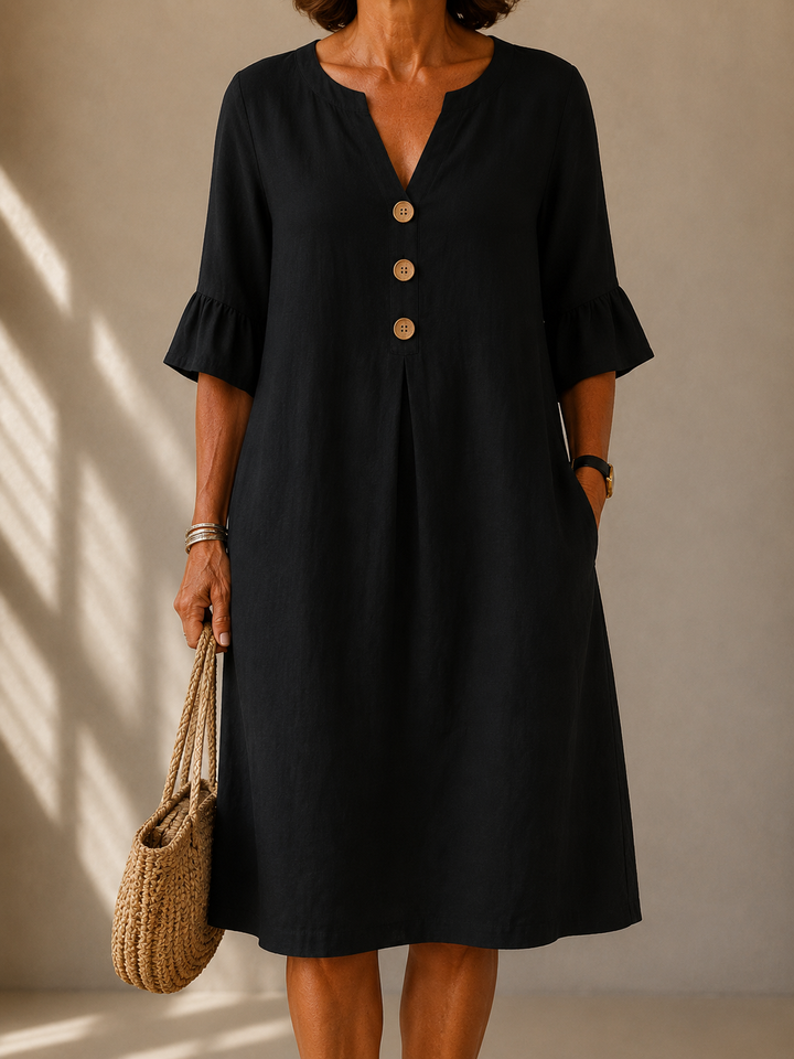 Agnès Paris | Robe Boutonnée Coupe Fluide Isabelle