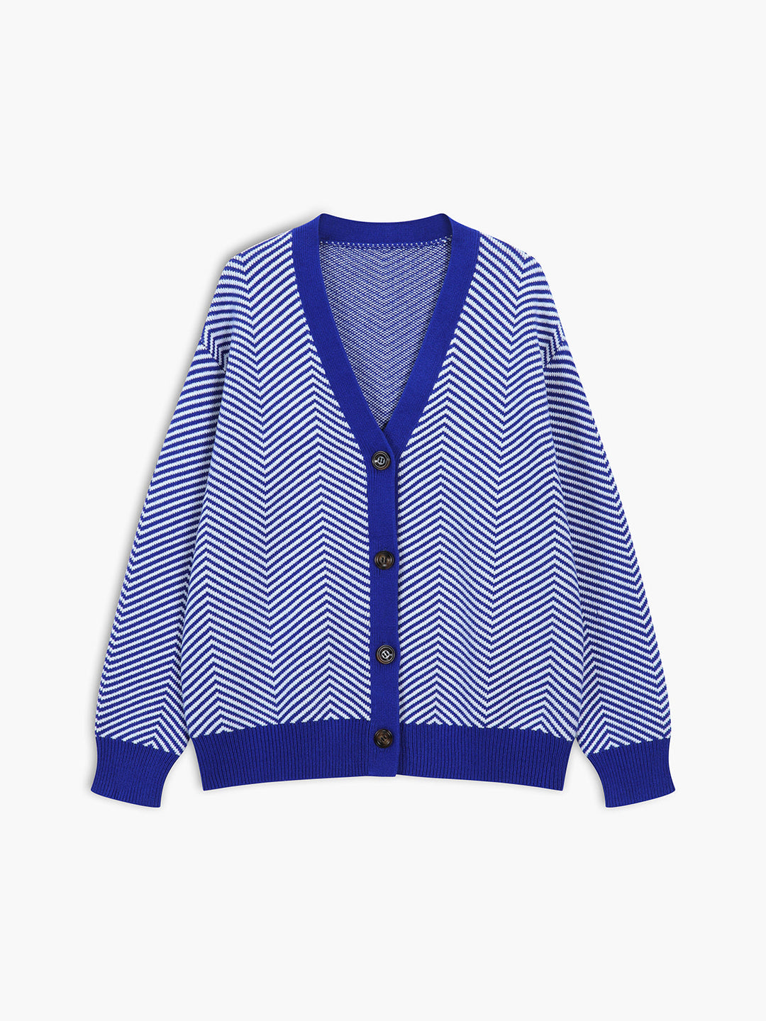 Agnès Paris | Cardigan Chevrons Contrastés Michèle