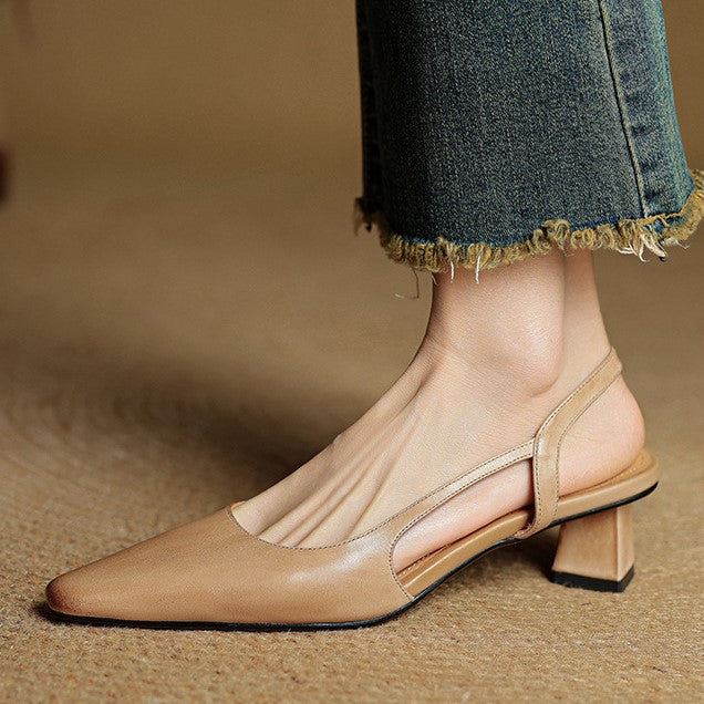 Agnès Paris | Escarpins Slingback en Cuir Élina
