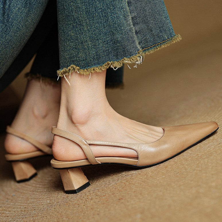 Agnès Paris | Escarpins Slingback en Cuir Élina
