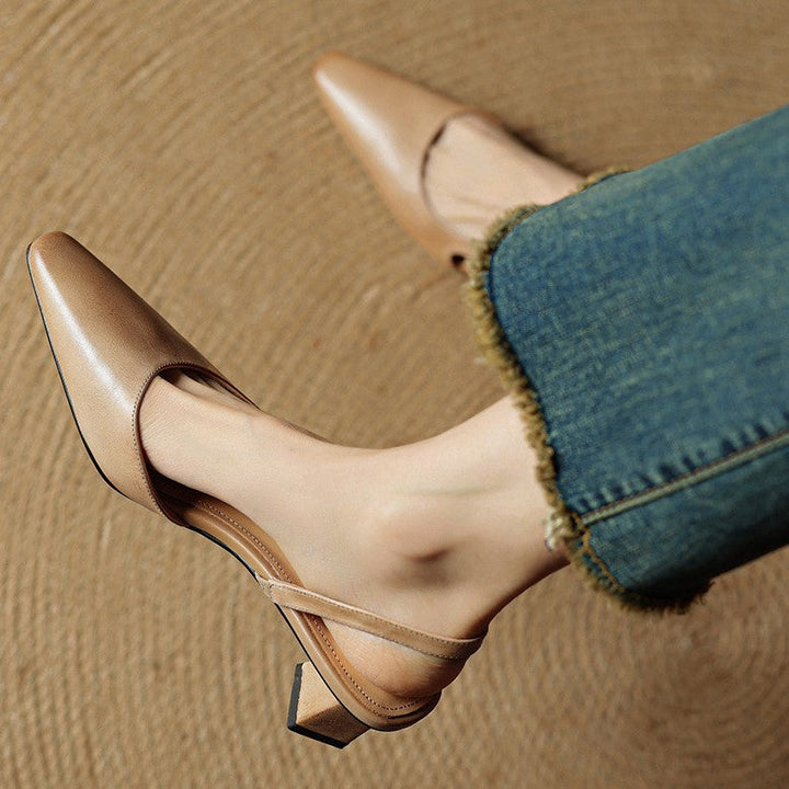 Agnès Paris | Escarpins Slingback en Cuir Élina