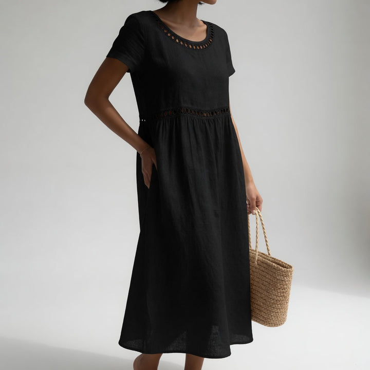 Agnès Paris | Robe Brodée Fluide Aveline