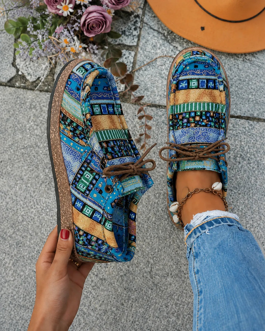 Agnès Paris | Mocassins Toile Imprimée Camille