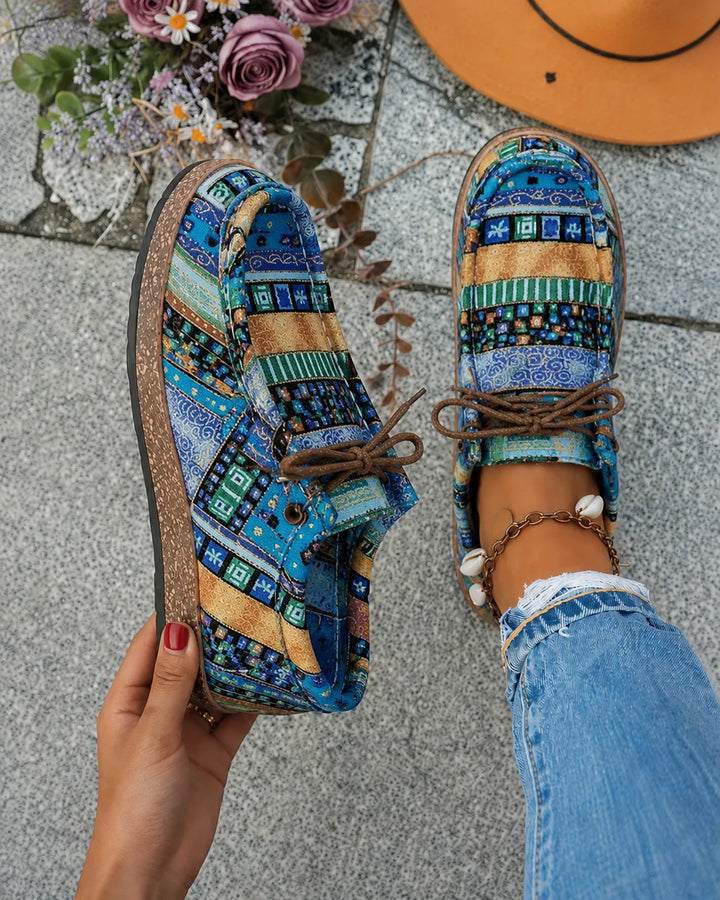 Agnès Paris | Mocassins Toile Imprimée Camille