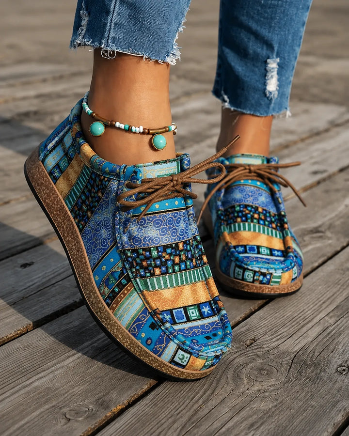 Agnès Paris | Mocassins Toile Imprimée Camille