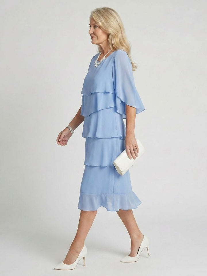 Agnès Paris | Robe Midi à Volants Margaux