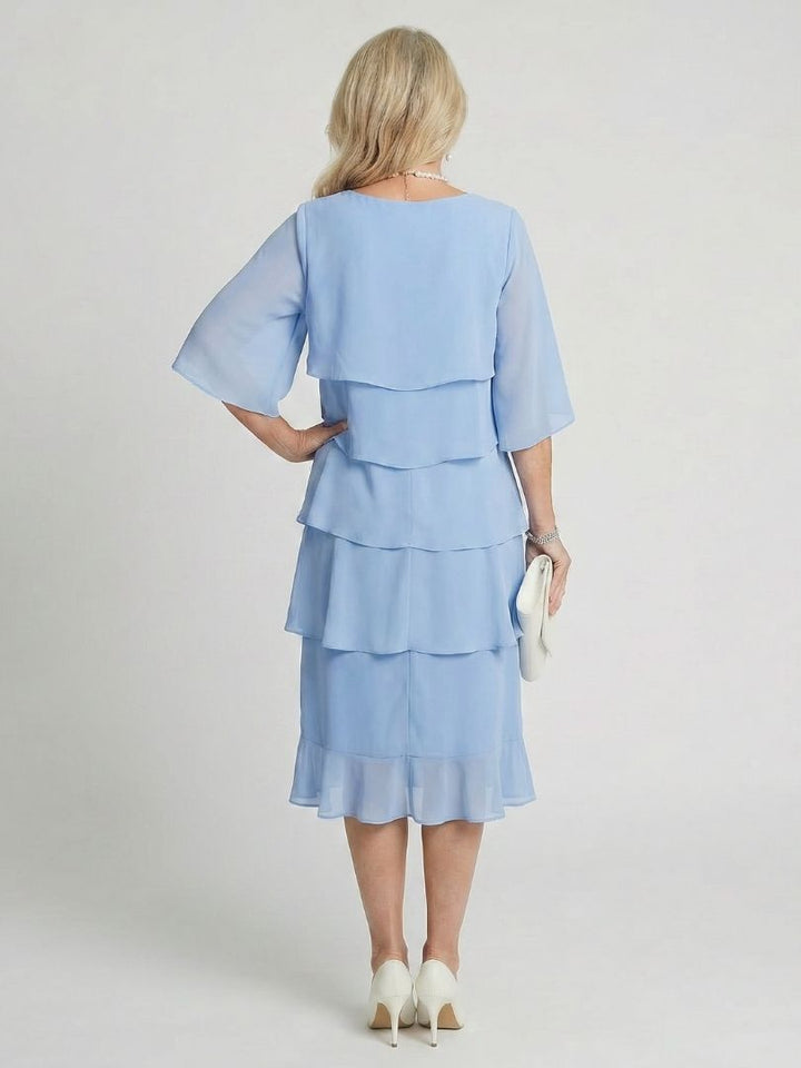 Agnès Paris | Robe Midi à Volants Margaux