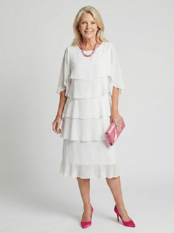 Agnès Paris | Robe Midi à Volants Margaux