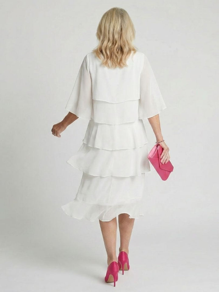 Agnès Paris | Robe Midi à Volants Margaux