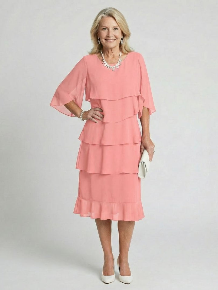 Agnès Paris | Robe Midi à Volants Margaux