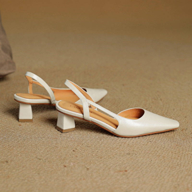 Agnès Paris | Escarpins Slingback en Cuir Élina