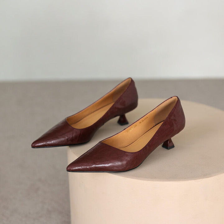 Agnès Paris | Escarpins Fins à Talon Bas Mathilde