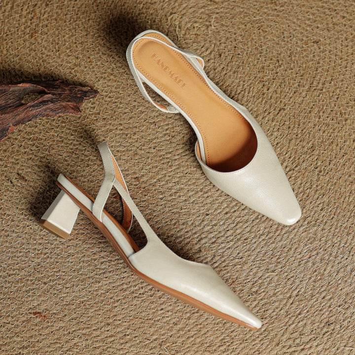 Agnès Paris | Escarpins Slingback en Cuir Élina