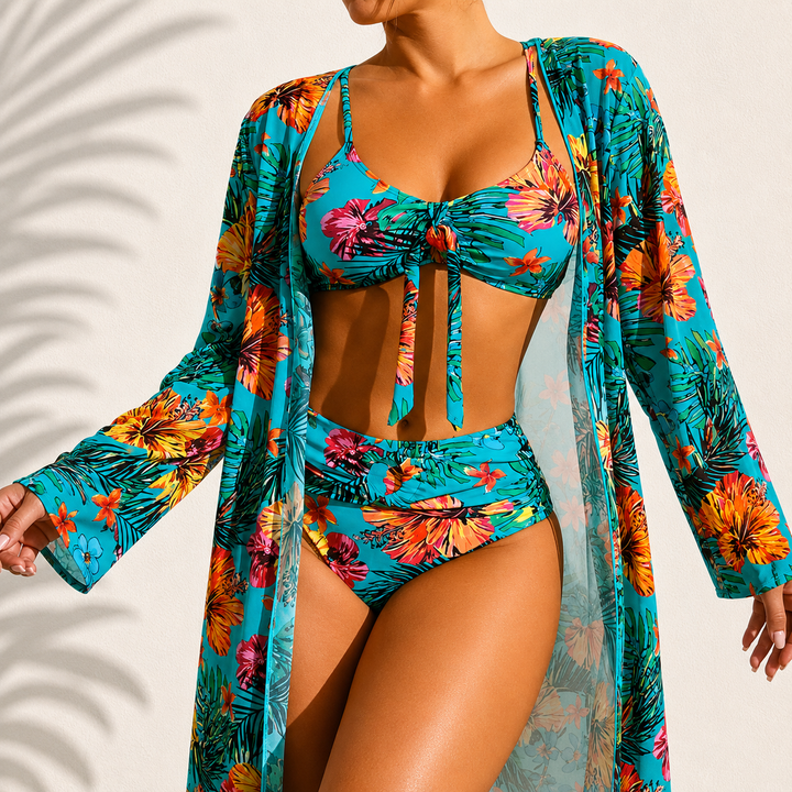 Agnès Paris | Bikini 3 Pièces Élégant Tropical Marie