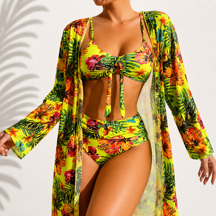 Agnès Paris | Bikini 3 Pièces Élégant Tropical Marie
