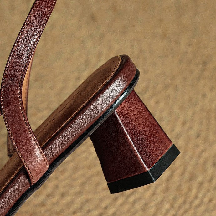 Agnès Paris | Escarpins Slingback en Cuir Élina