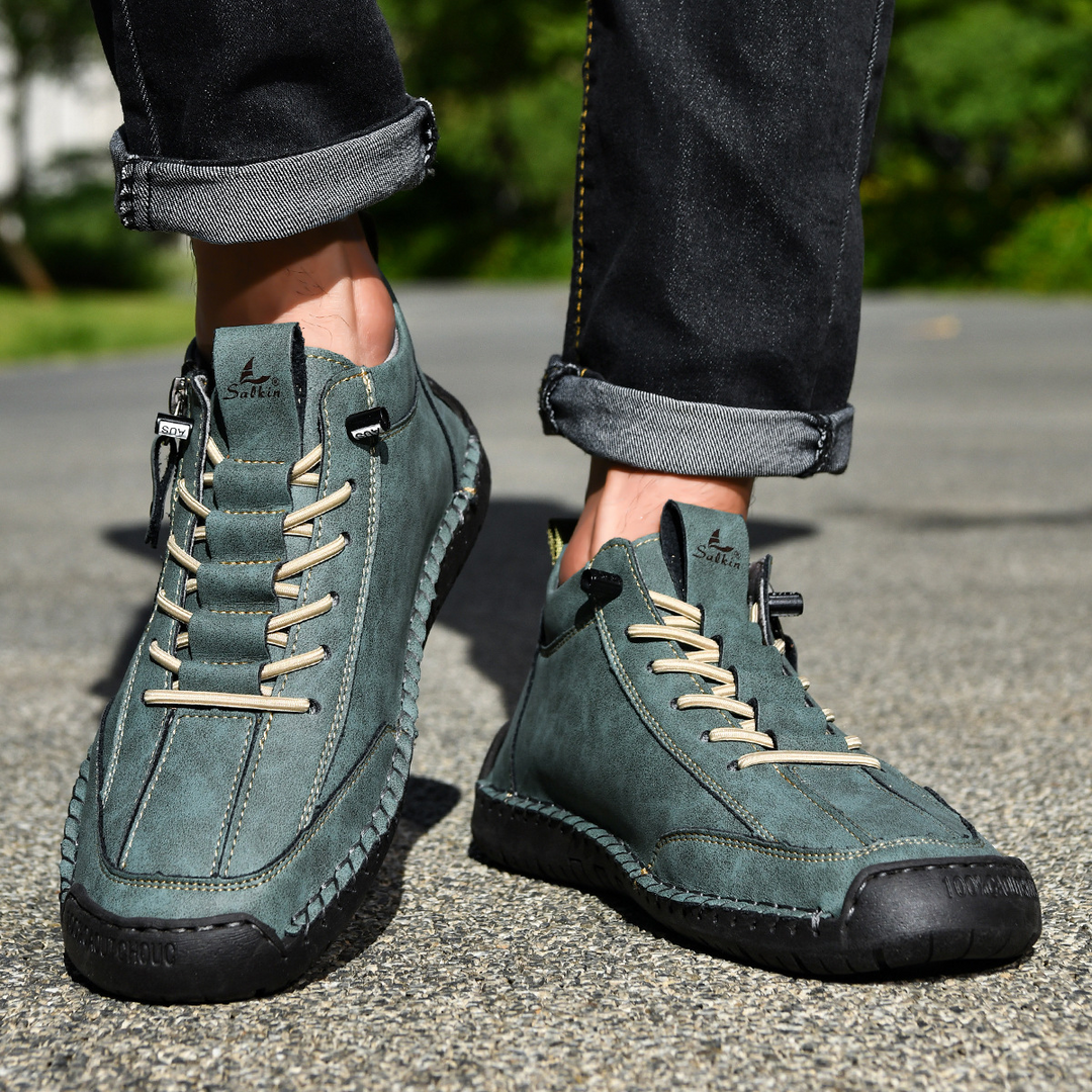 Agnès Paris | CHAUSSURES EN NABUK AVEC ZIP POUR HOMME