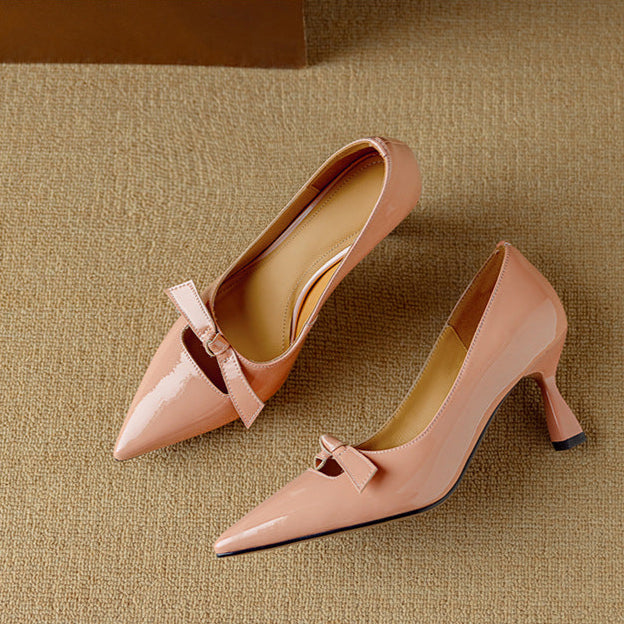 Agnès Paris | Escarpins Vernis Nœud Ajouré Margot