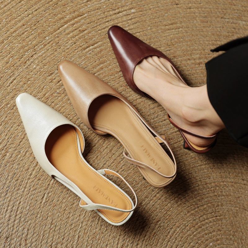 Agnès Paris | Escarpins Slingback en Cuir Élina