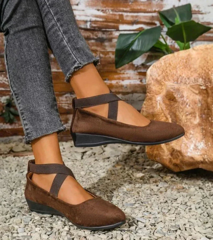 Agnès Paris | BALLERINES FERMÉES À SEMELLE COMPENSÉE