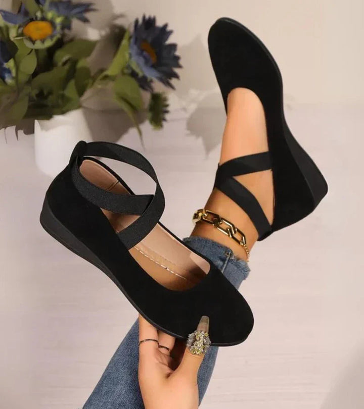 Agnès Paris | BALLERINES FERMÉES À SEMELLE COMPENSÉE