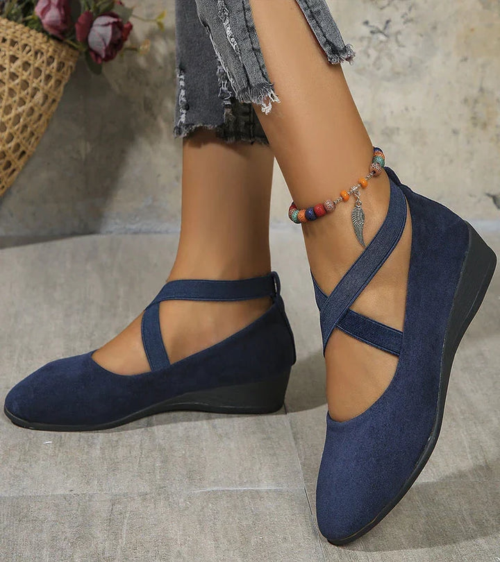 Agnès Paris | BALLERINES FERMÉES À SEMELLE COMPENSÉE