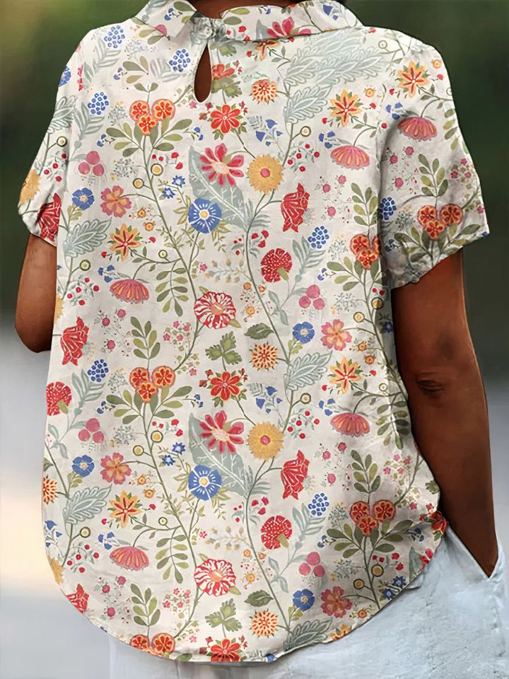 Agnès Paris | Blouse Fleurie Élégante