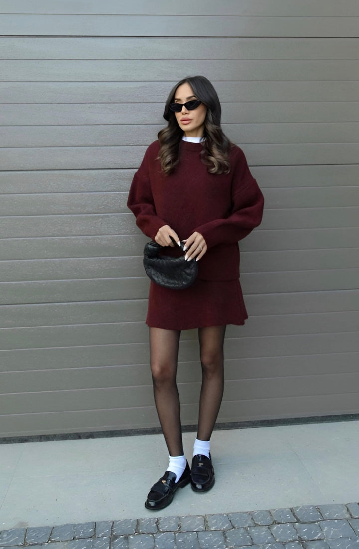 Agnès Paris | ENSEMBLE MAILLE PULL ET JUPE