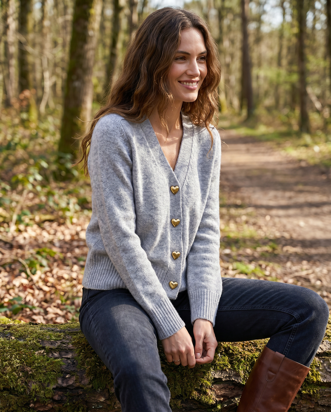 Agnès Paris | Cardigan Col V Boutons Dorés Nathalie