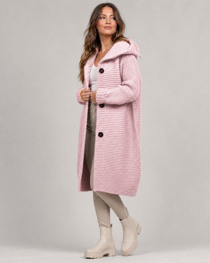 Agnès Paris | Cardigan Long à Capuche Sophie