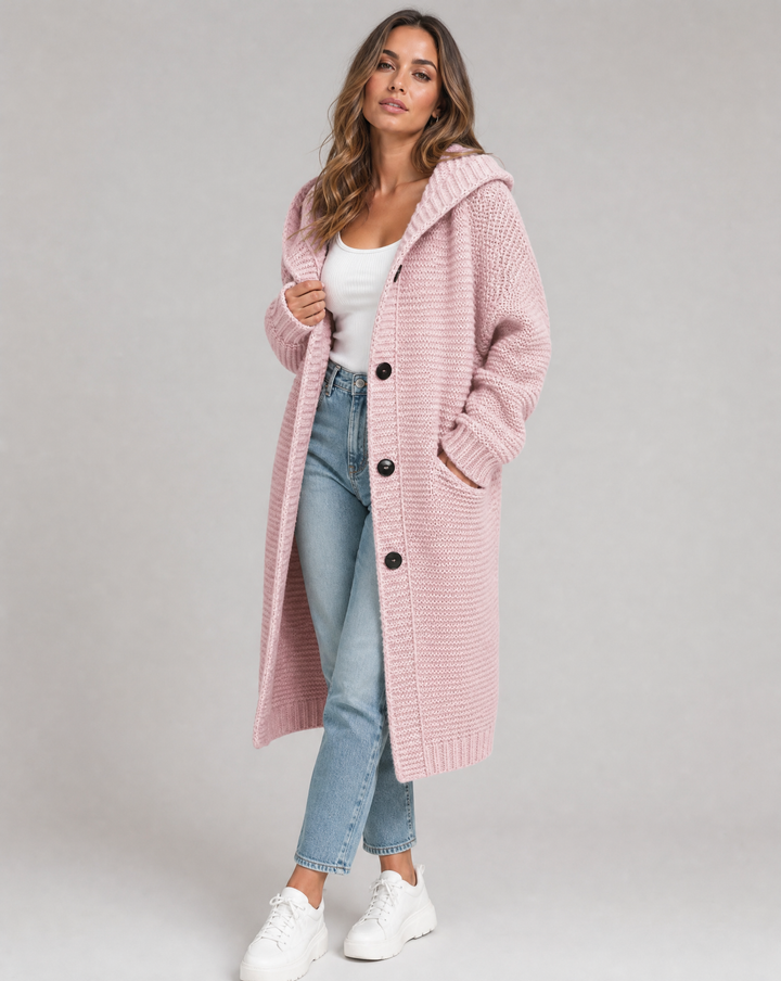 Agnès Paris | Cardigan Long à Capuche Sophie