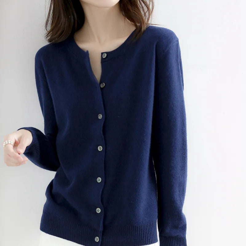 Agnès Paris | Cardigan Fin Col Montant Léa