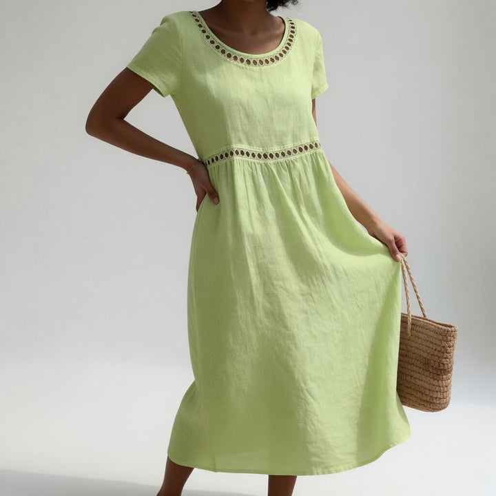 Agnès Paris | Robe Brodée Fluide Aveline