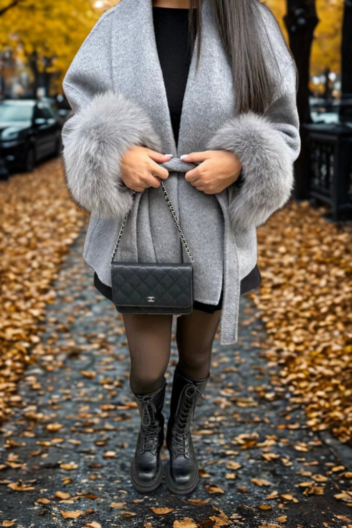 Agnès Paris | MANTEAU FOURRURE MANCHE