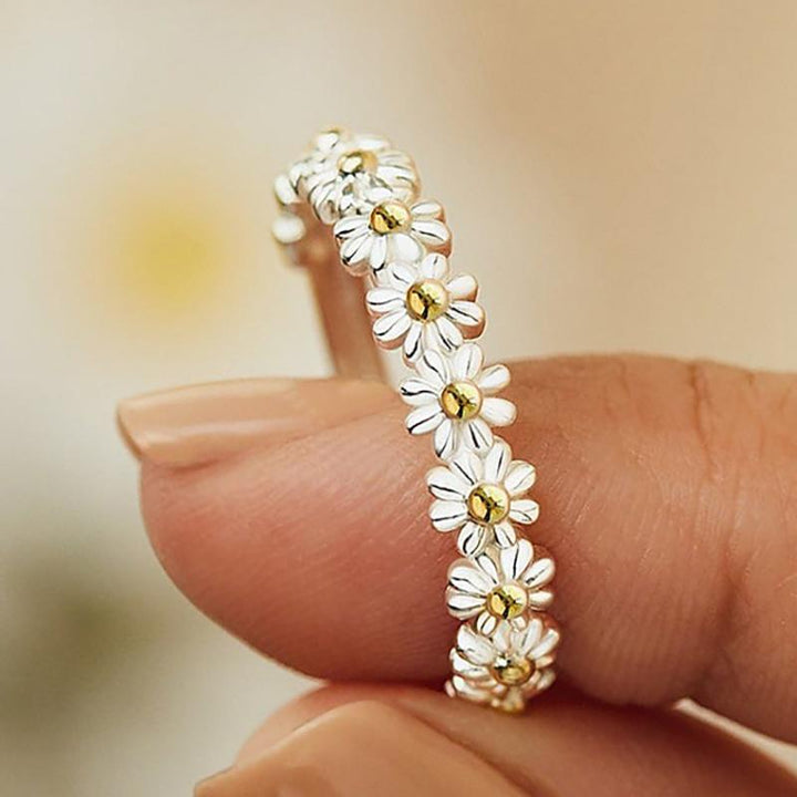 Agnès Paris | BAGUE RÉGLABLE EN ARGENT AVEC MARGUERITE