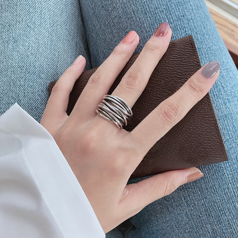Agnès Paris | BAGUE AJUSTABLE EN ARGENT À COUCHES