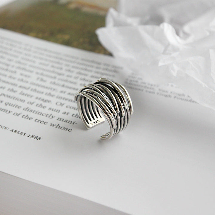 Agnès Paris | BAGUE AJUSTABLE EN ARGENT À COUCHES