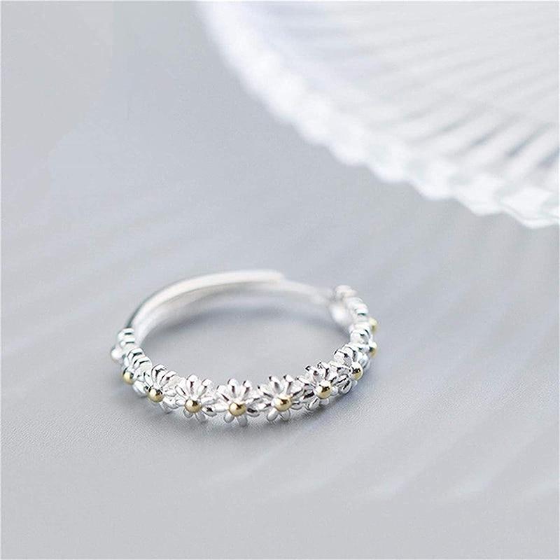 Agnès Paris | BAGUE RÉGLABLE EN ARGENT AVEC MARGUERITE