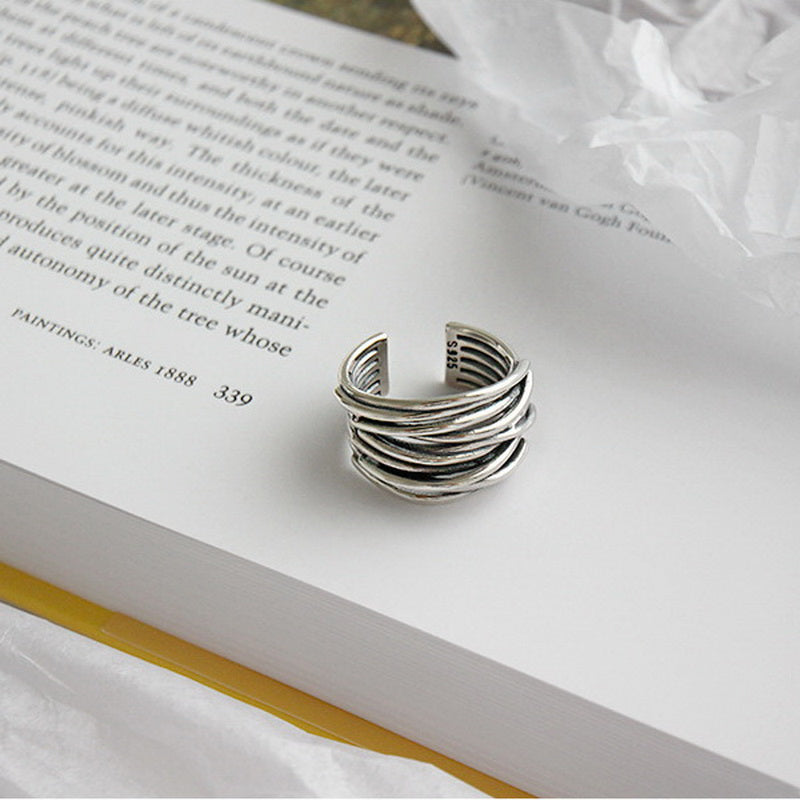 Agnès Paris | BAGUE AJUSTABLE EN ARGENT À COUCHES