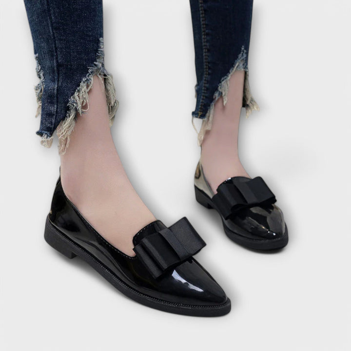 Agnès Paris | Mocassins Vernis à Nœud Charlotte