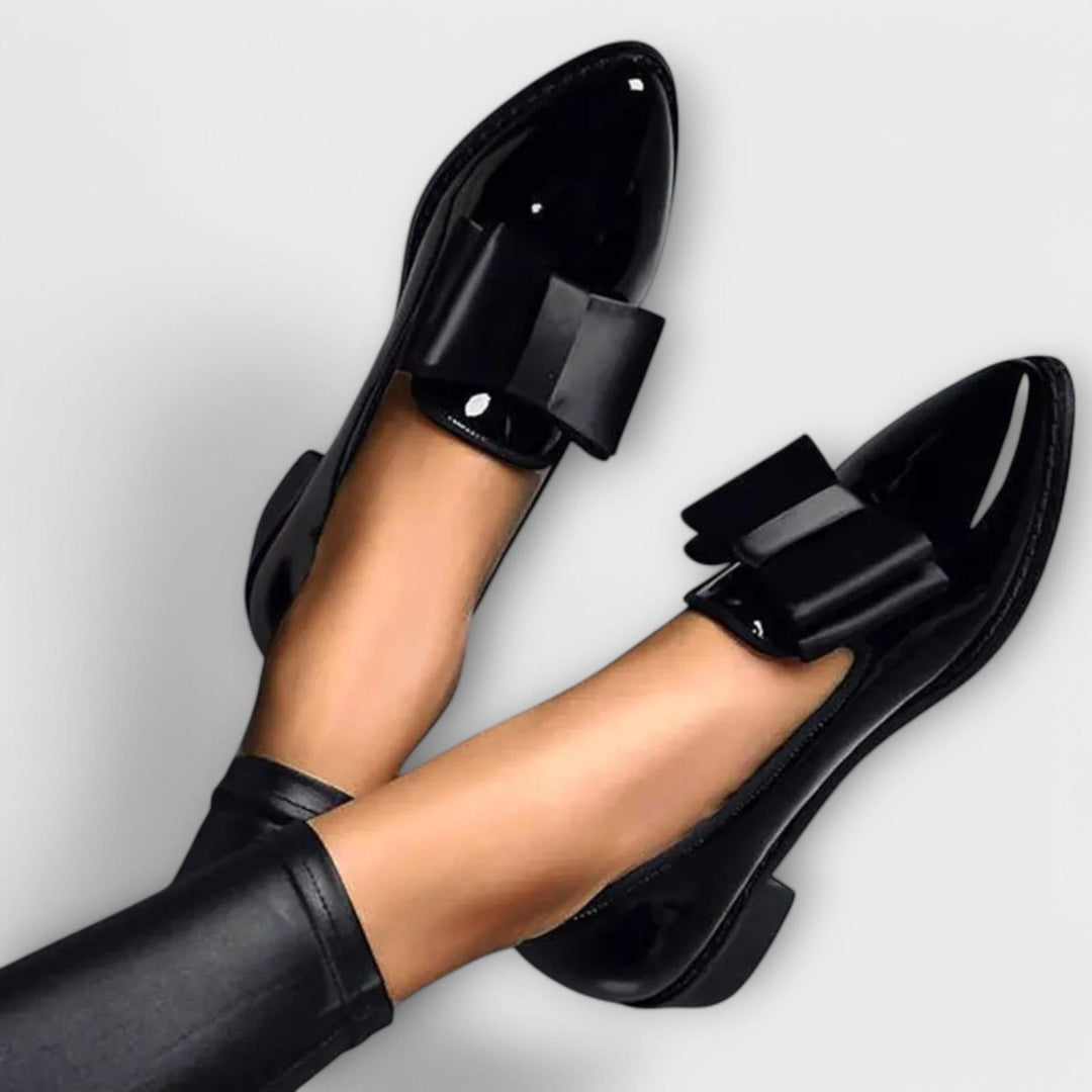 Agnès Paris | Mocassins Vernis à Nœud Charlotte