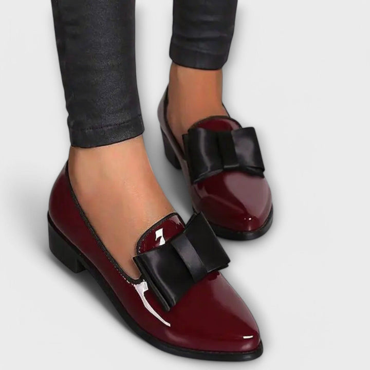 Agnès Paris | Mocassins Vernis à Nœud Charlotte