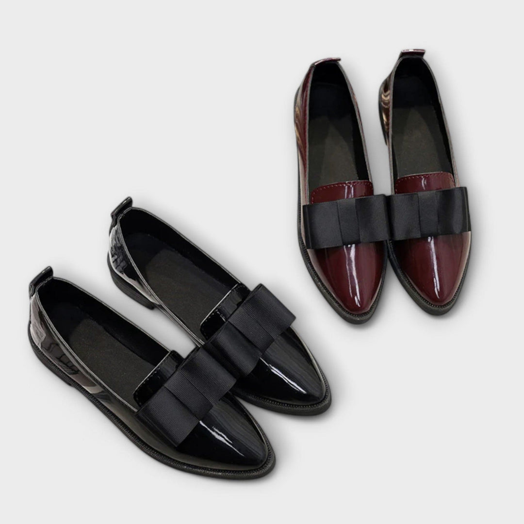 Agnès Paris | Mocassins Vernis à Nœud Charlotte