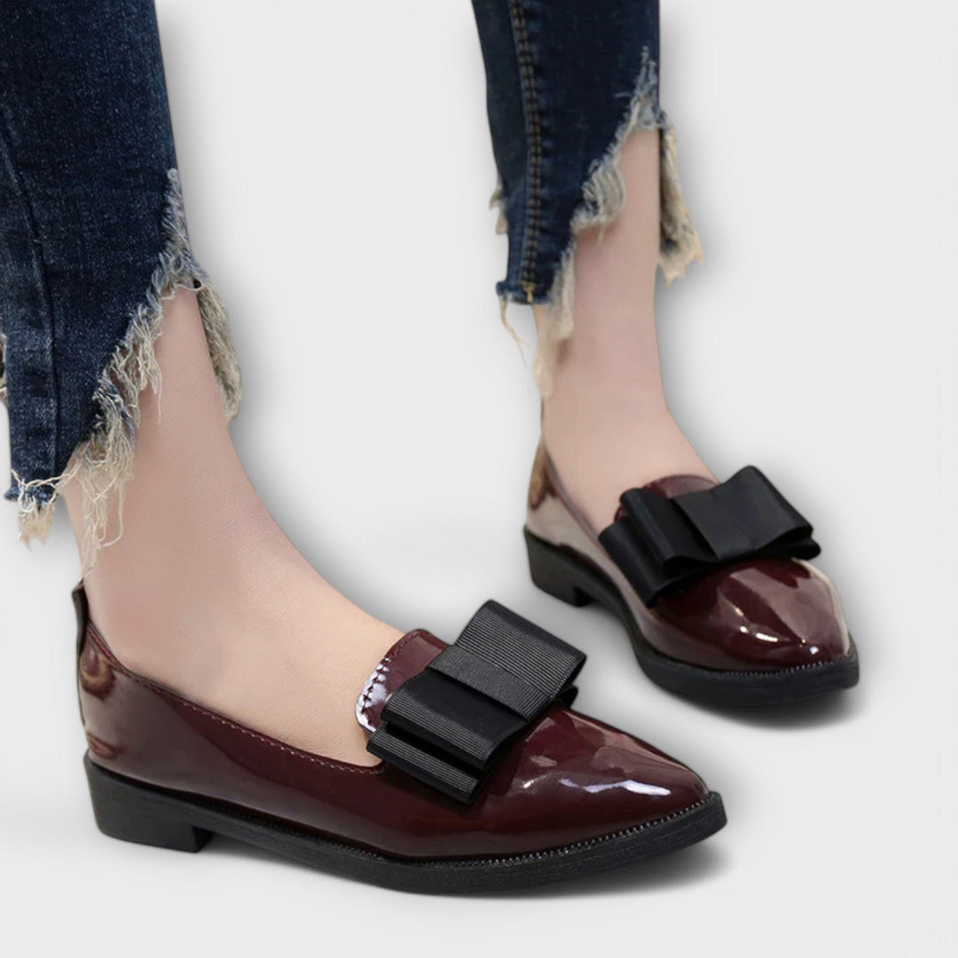 Agnès Paris | Mocassins Vernis à Nœud Charlotte