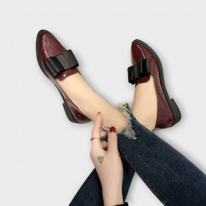 Agnès Paris | Mocassins Vernis à Nœud Charlotte