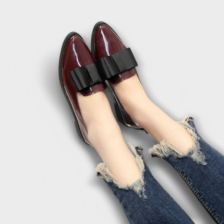 Agnès Paris | Mocassins Vernis à Nœud Charlotte
