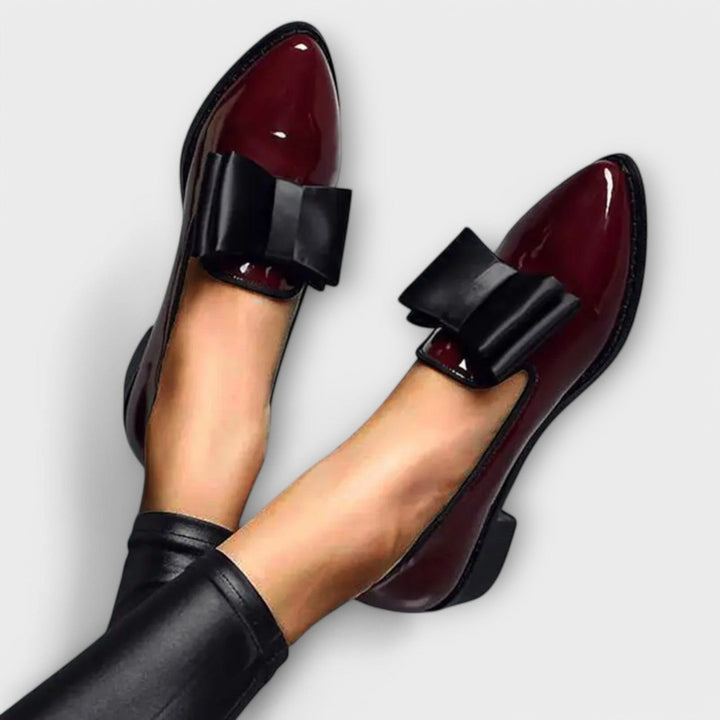 Agnès Paris | Mocassins Vernis à Nœud Charlotte