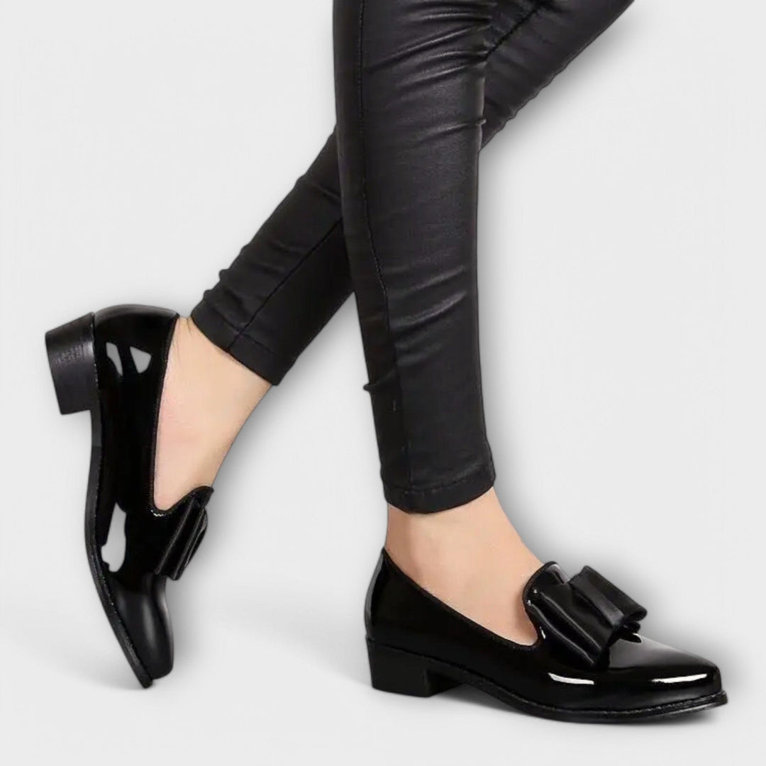 Agnès Paris | Mocassins Vernis à Nœud Charlotte