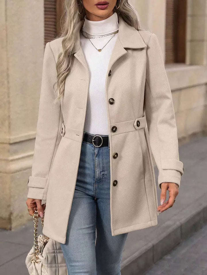 Agnès Paris | Manteau Ceinturé Élégant Christine