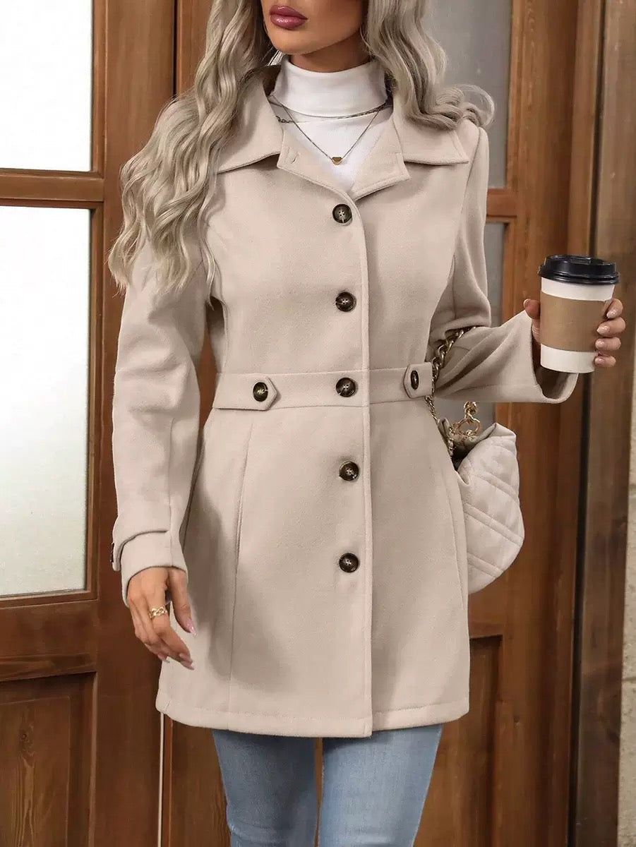 Agnès Paris | Manteau Ceinturé Élégant Christine